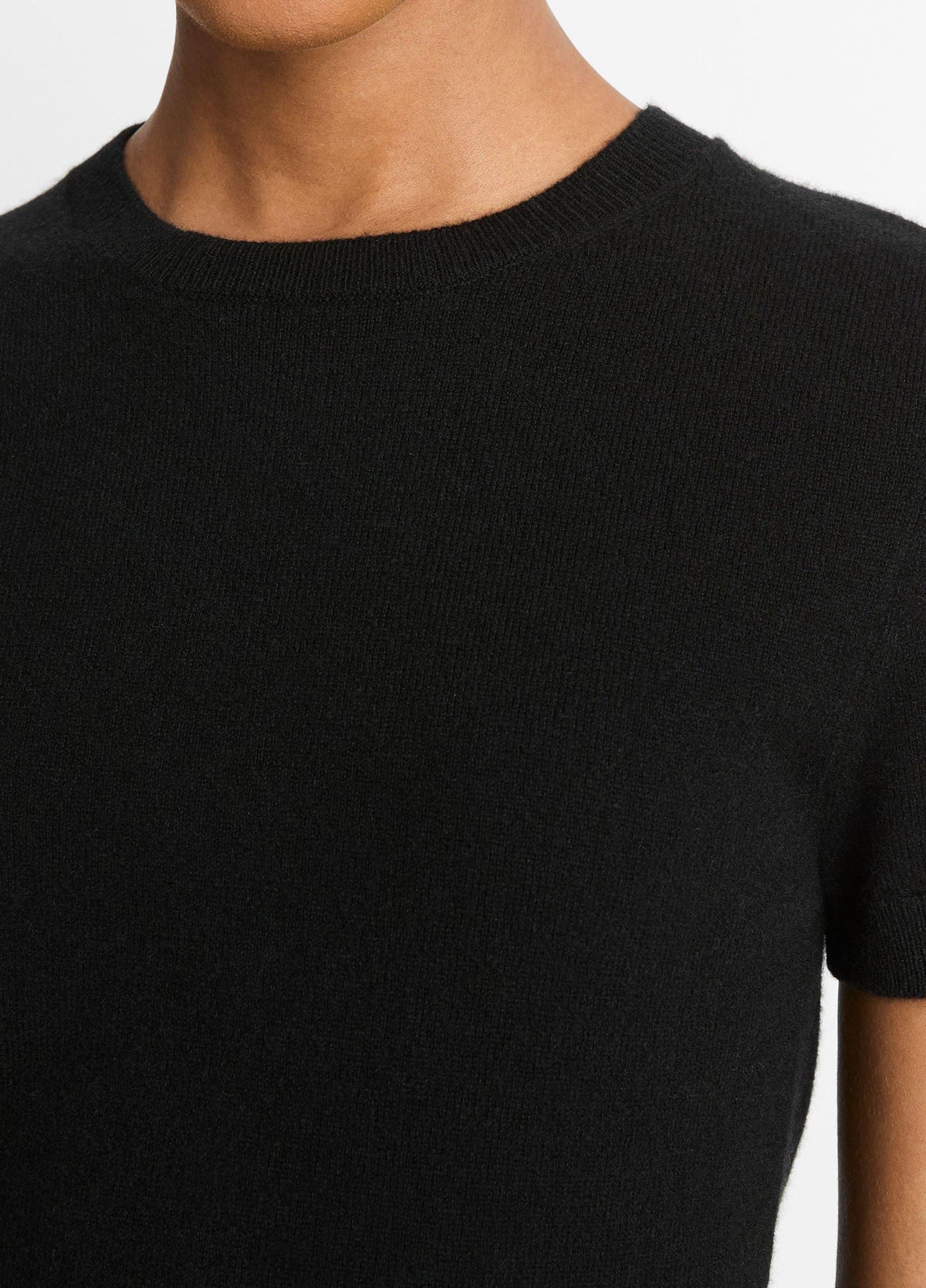 Wool & Cashmere-Blend Short-Sleeve Sweater - US 4066