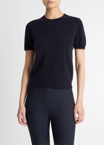 Wool & Cashmere-Blend Short-Sleeve Sweater - US 5410