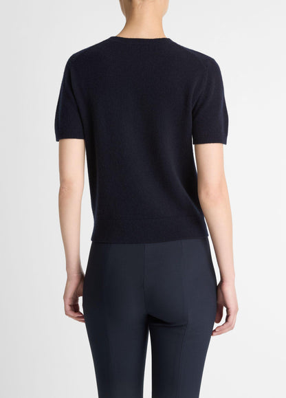 Wool & Cashmere-Blend Short-Sleeve Sweater - US 5410