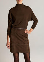 Wool-Blend Relaxed Funnel-Neck Top - US 6367