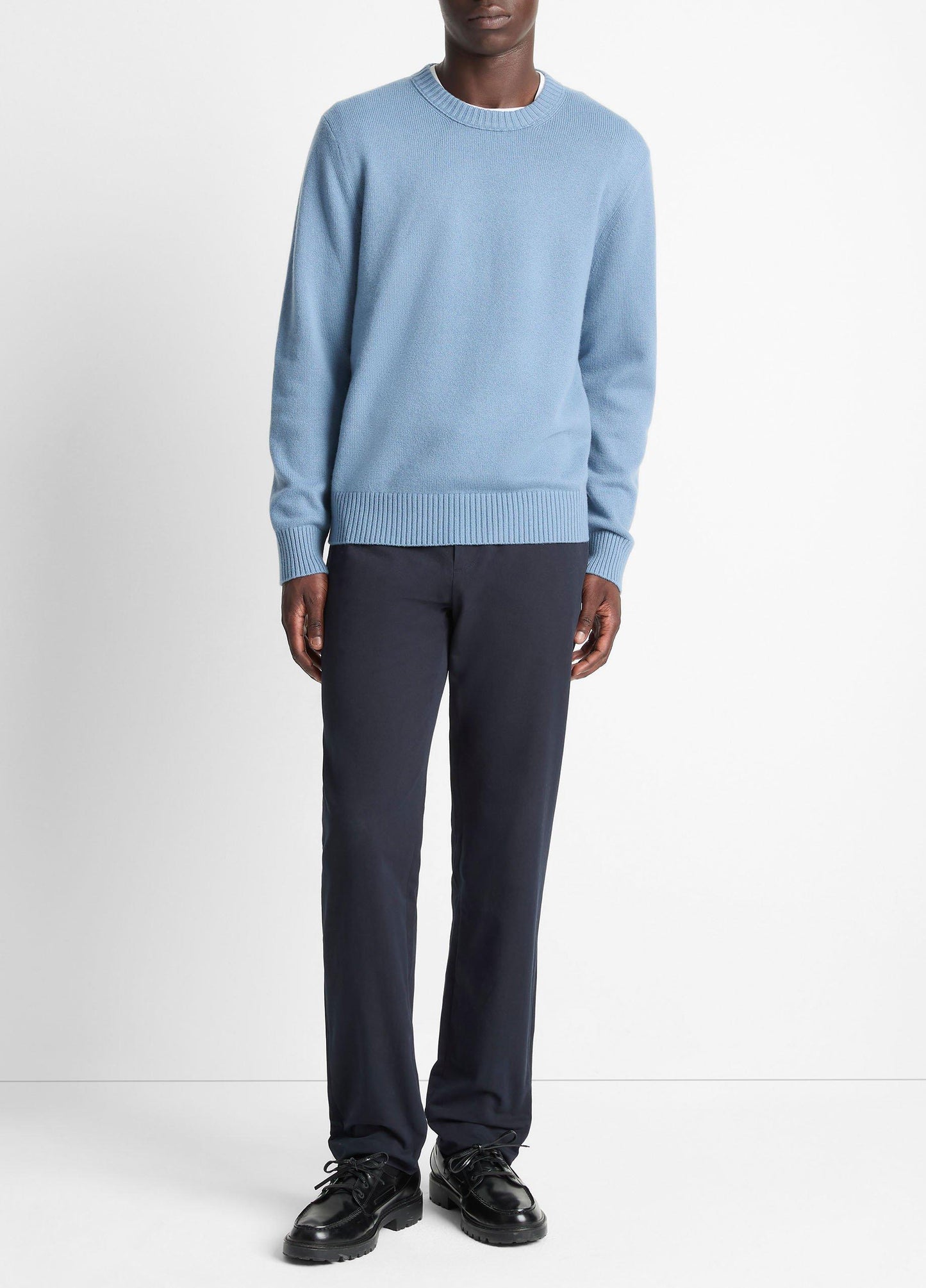 Wool-Cashmere Crew Neck Sweater - US 5771