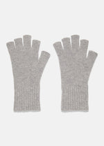 Wool-Cashmere Rib-Knit Fingerless Glove - US 2643