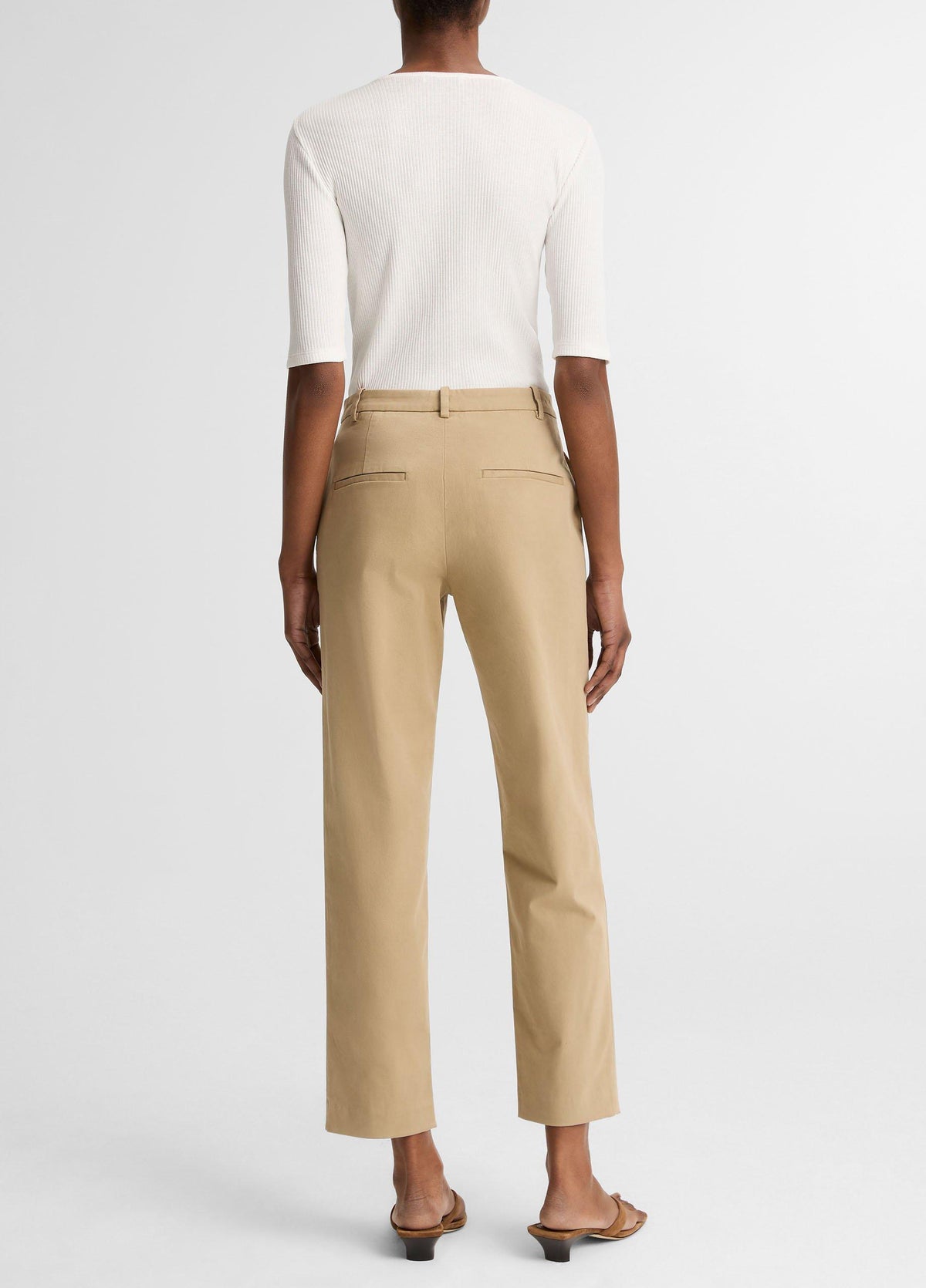 Avery Mid-Rise Italian Stretch-Cotton Chino Pant - US 6830
