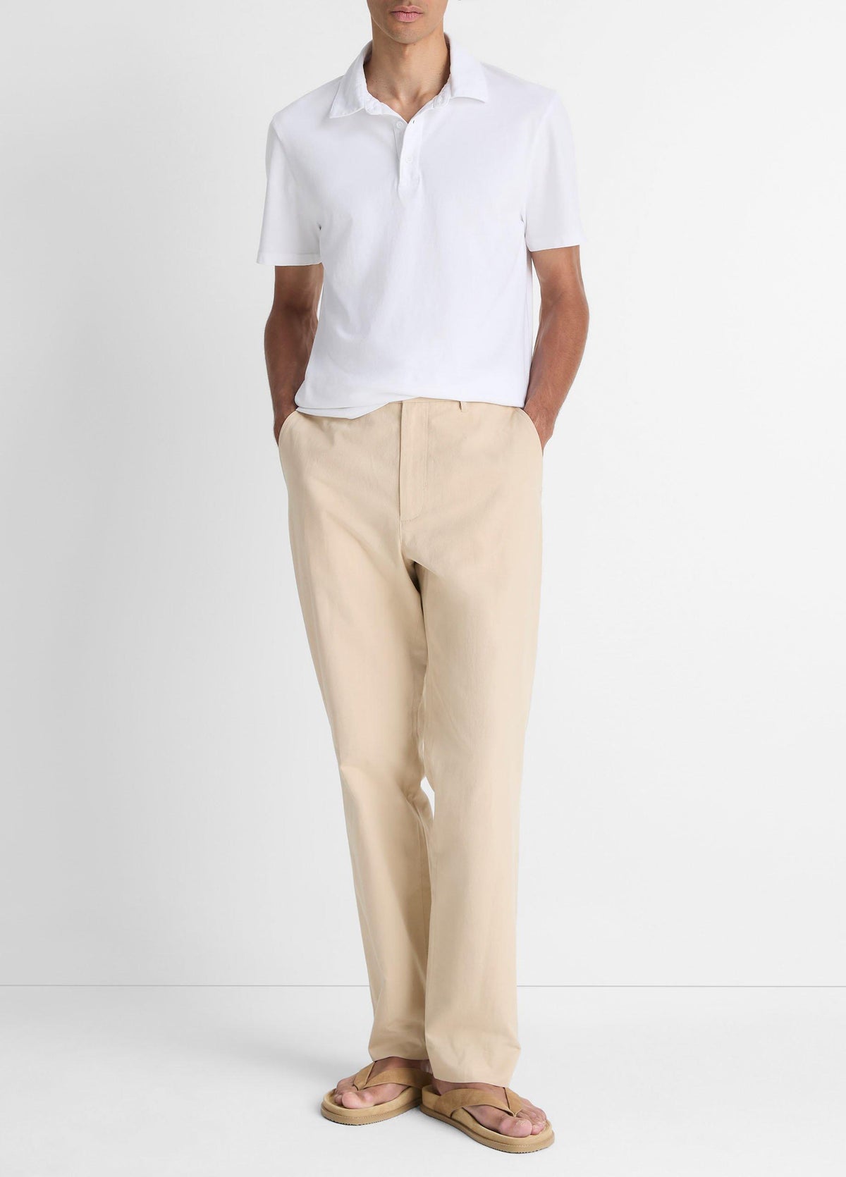 Garment Dye Cotton Polo Shirt - US 8489