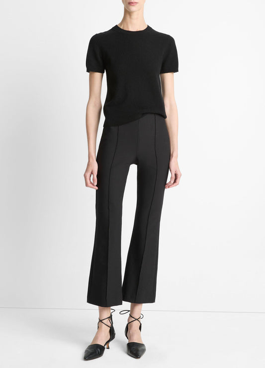 Niki Mid-Rise Pintuck Crop Flare Pant - US 7615
