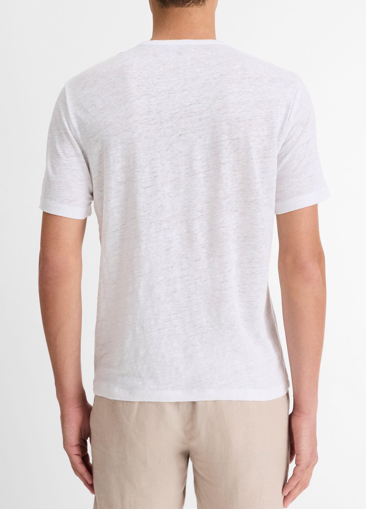 Linen Crew Neck T-Shirt - US 2250