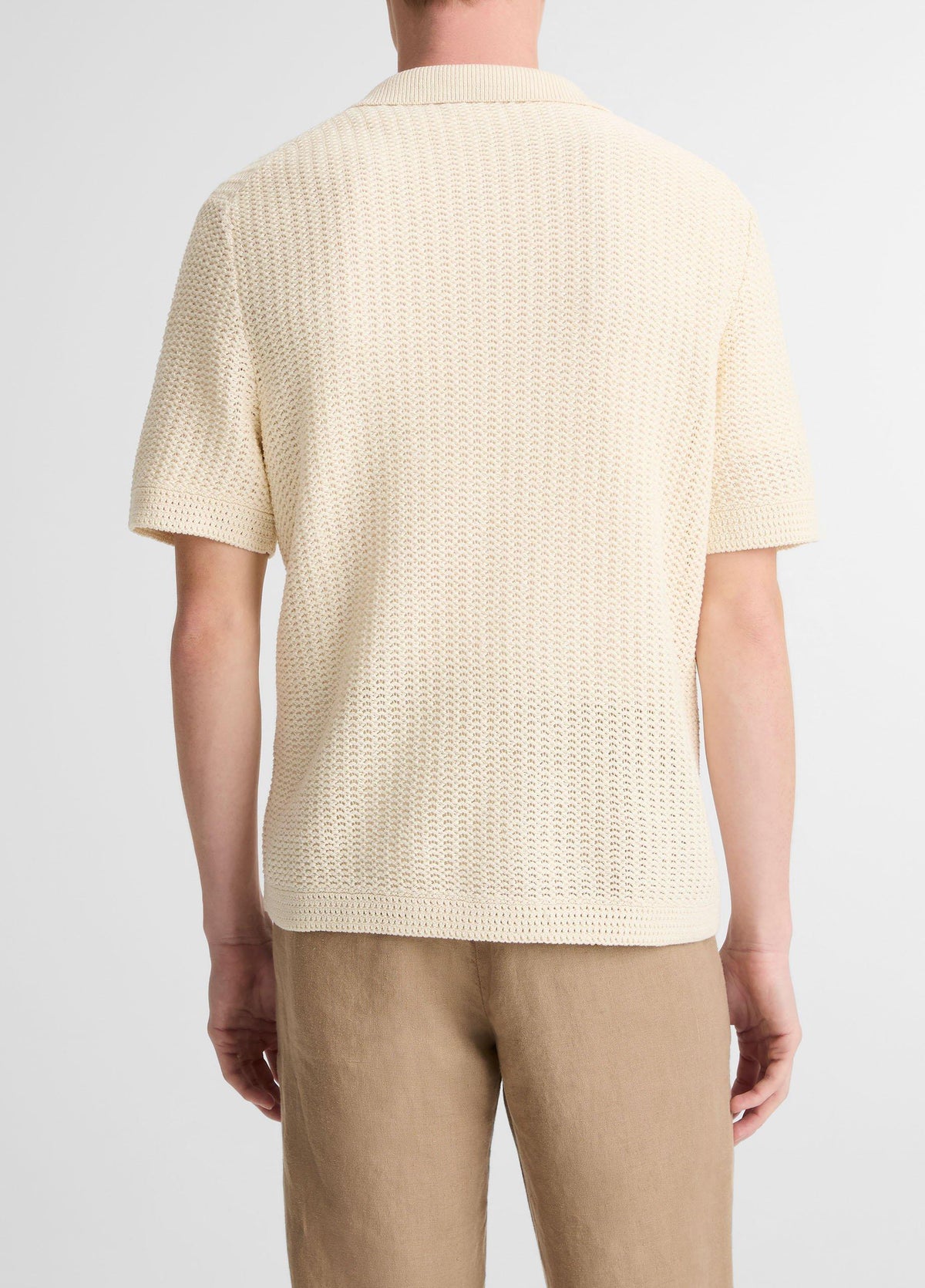 Cotton Crochet Button-Front Shirt - US 2975