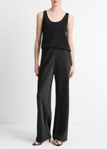 Colette High-Rise Fluid Satin Bias Pant - US 6114
