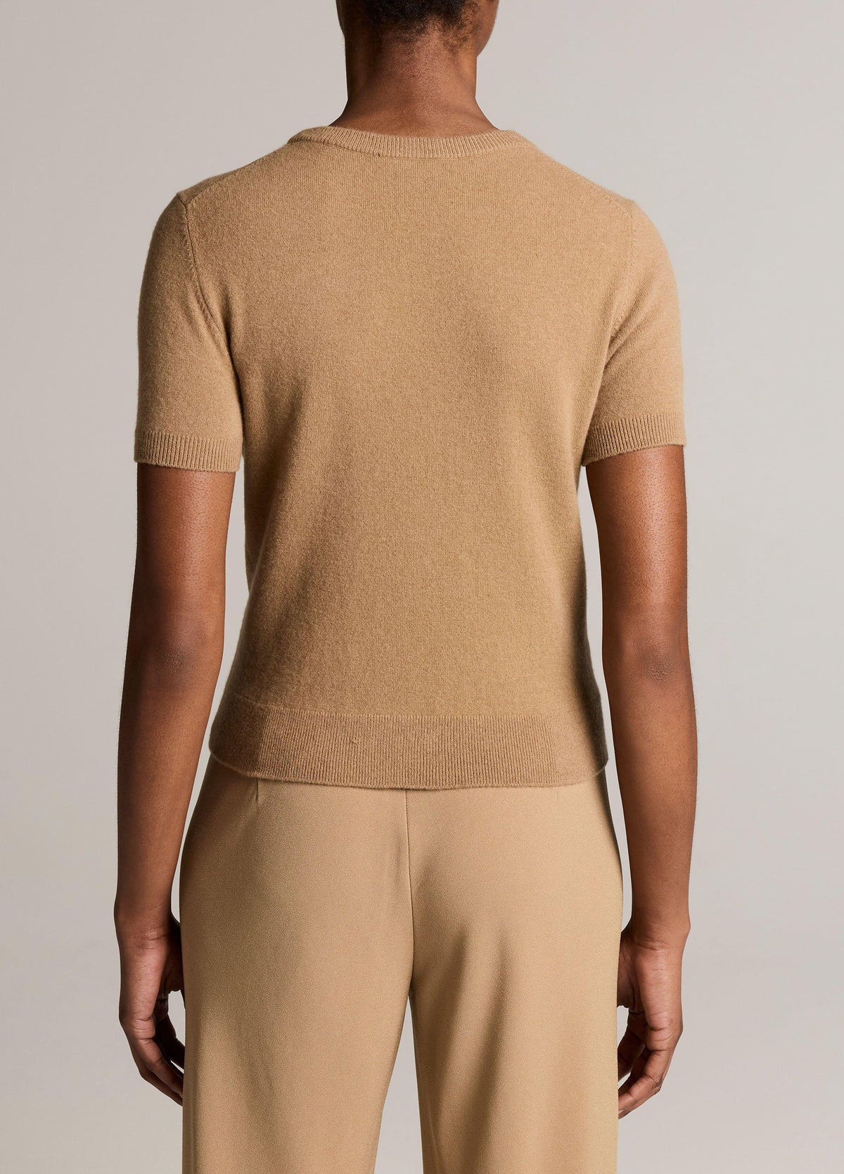 Wool & Cashmere-Blend Short-Sleeve Sweater - US 8998