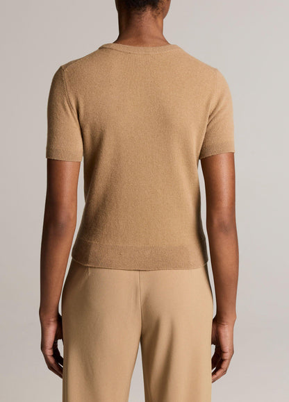 Wool & Cashmere-Blend Short-Sleeve Sweater - US 8998
