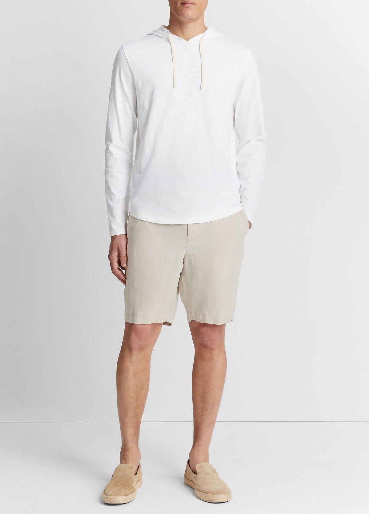 Textured Cotton Hoodie - US 6938