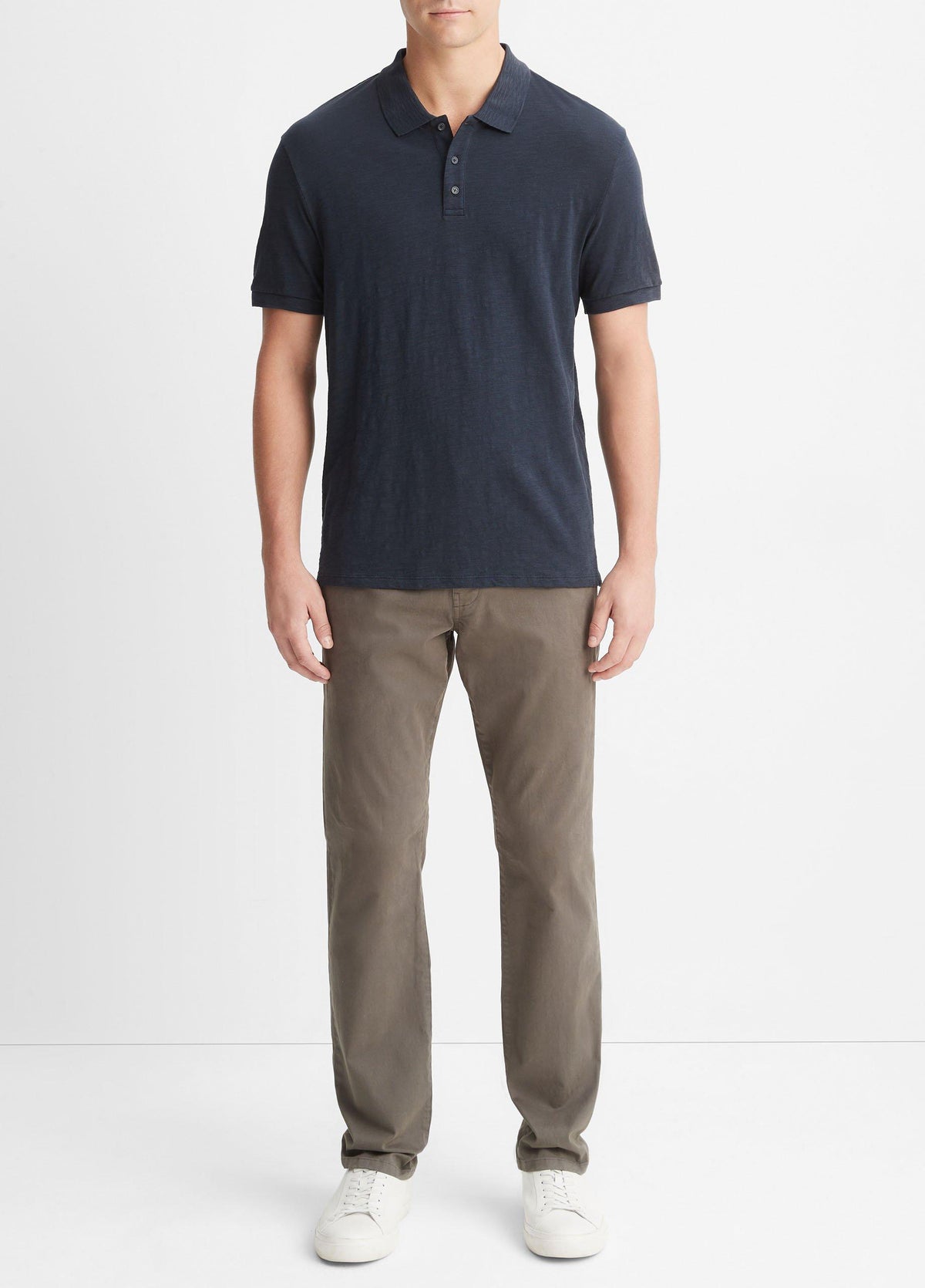 Classic Slub Polo Shirt - US 5877
