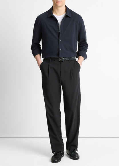 Cotton Piqué Button-Front Shirt - US 3393