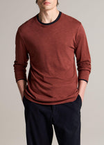 Slub Pima Cotton Double-Layer T-Shirt - US 9338