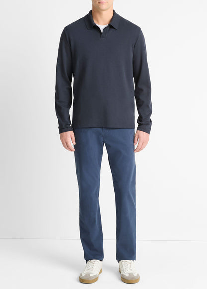 Milano Pima Cotton-Blend Johnny-Collar Shirt - US 8316