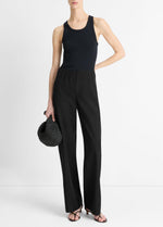 Colette High-Rise Cotton & Linen-Blend Bias Pant - US 6912