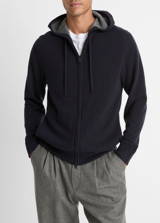 Cashmere Zip-Front Hoodie - US 8469