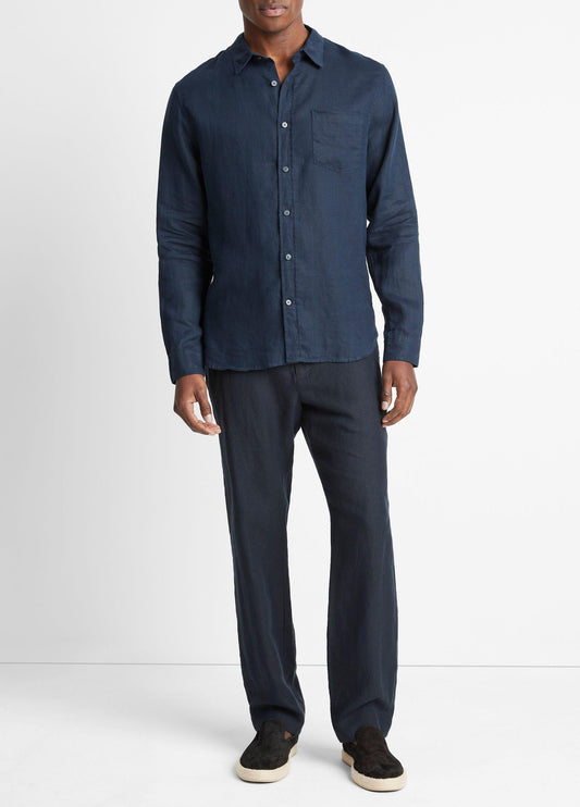 Linen Long-Sleeve Shirt - US 6146
