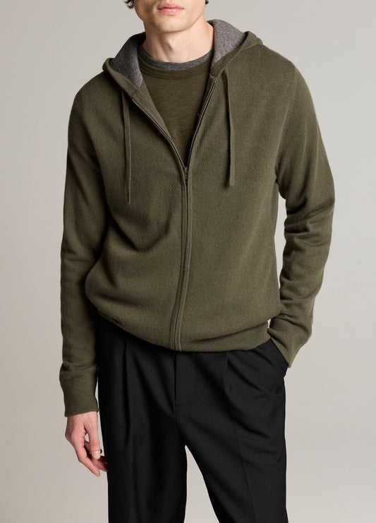 Cashmere Zip-Front Hoodie - US 1621