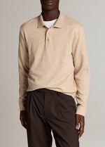 Heathered Double-Face Cotton-Blend Polo Shirt - US 6069
