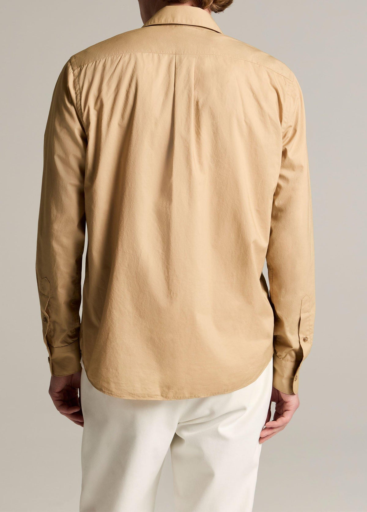Cotton Poplin Button-Front Shirt - US 0332