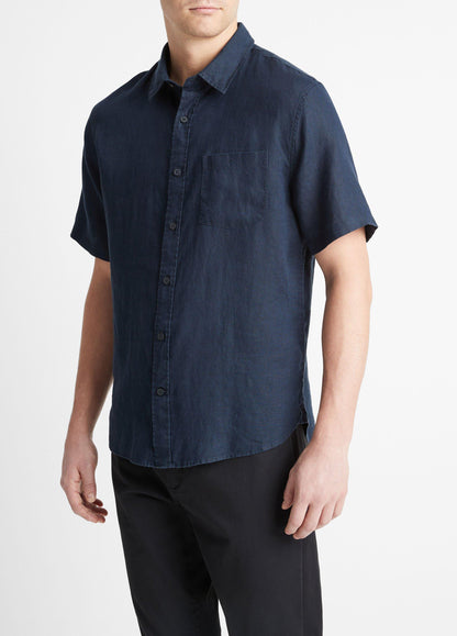 Linen Short-Sleeve Shirt - US 6195