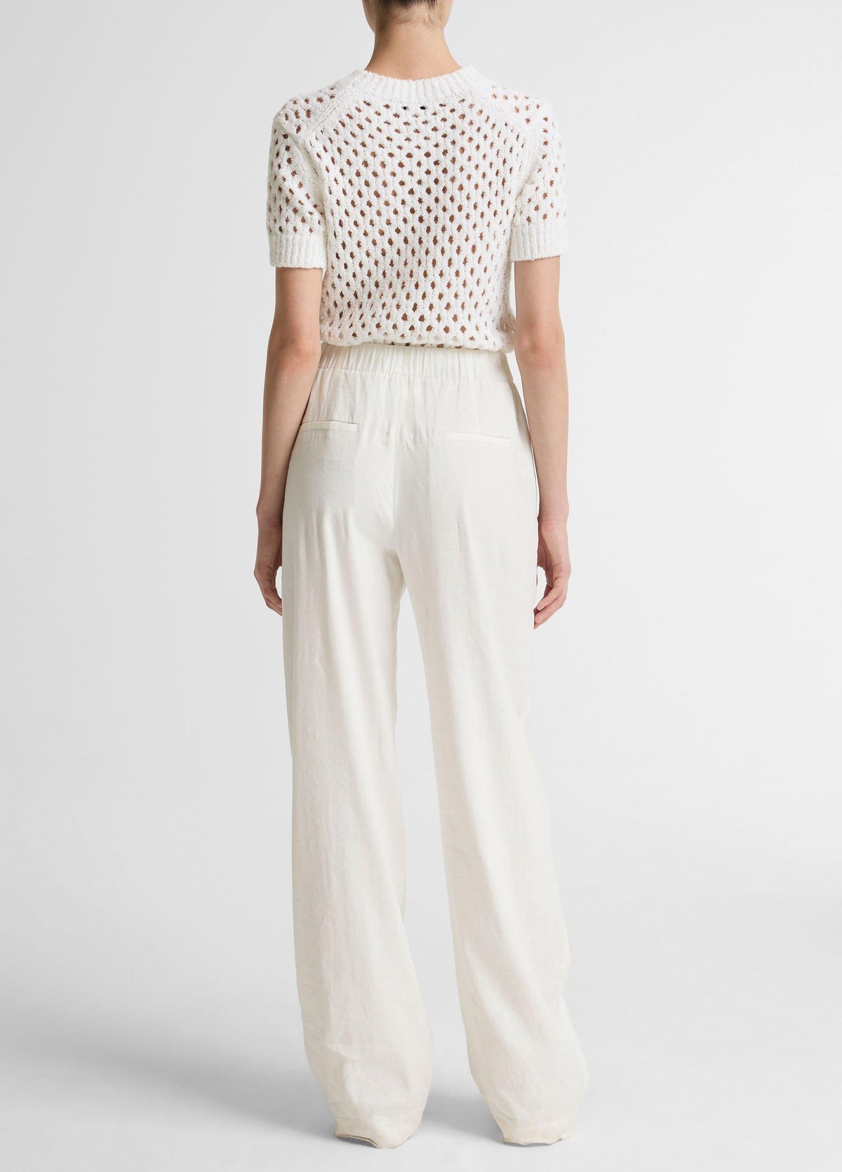 Joan High-Rise Linen-Blend Pull-On Pant - US 7352