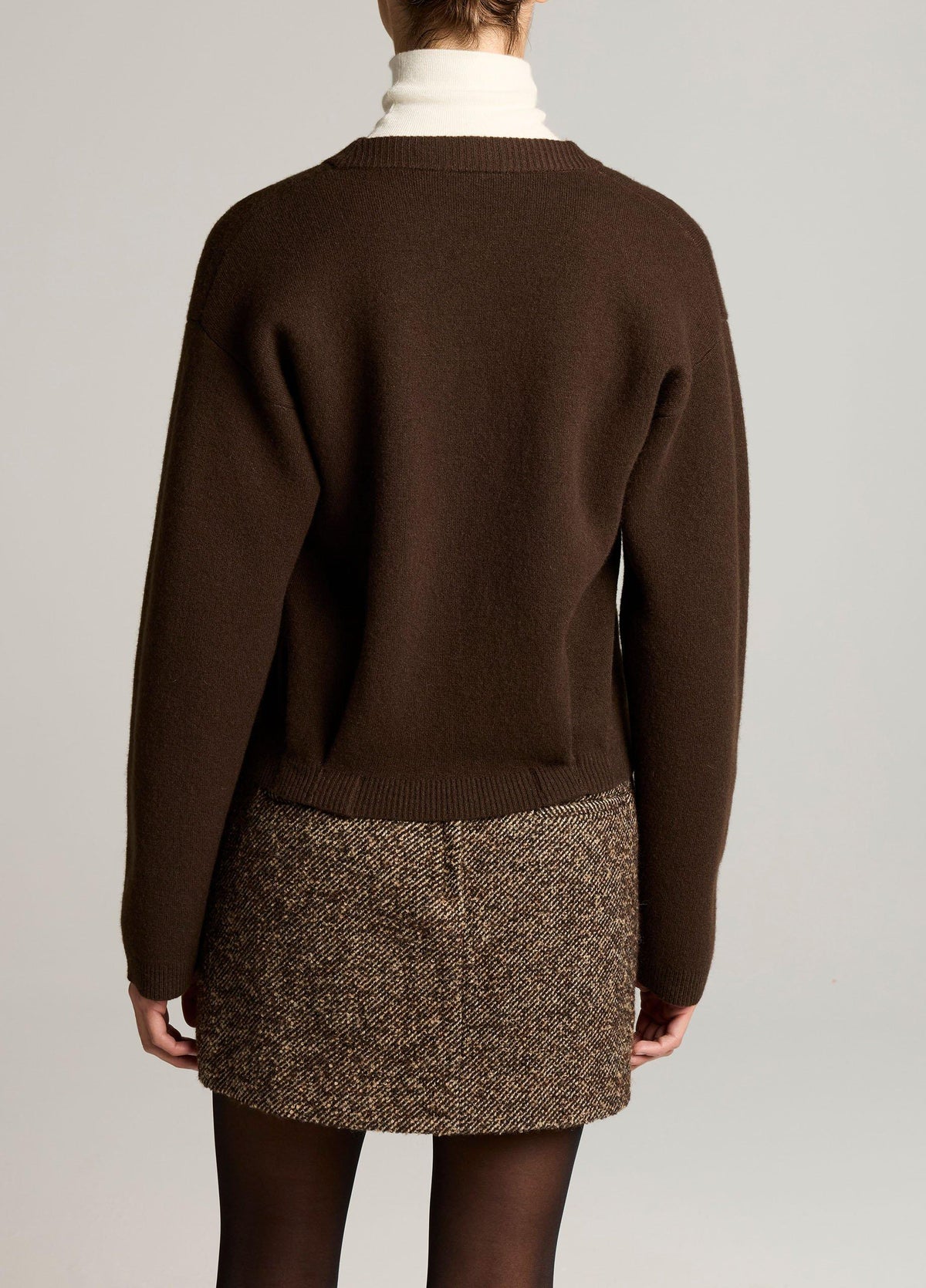Flap Pocket Wool-Blend Sweater Jacket - US 3657