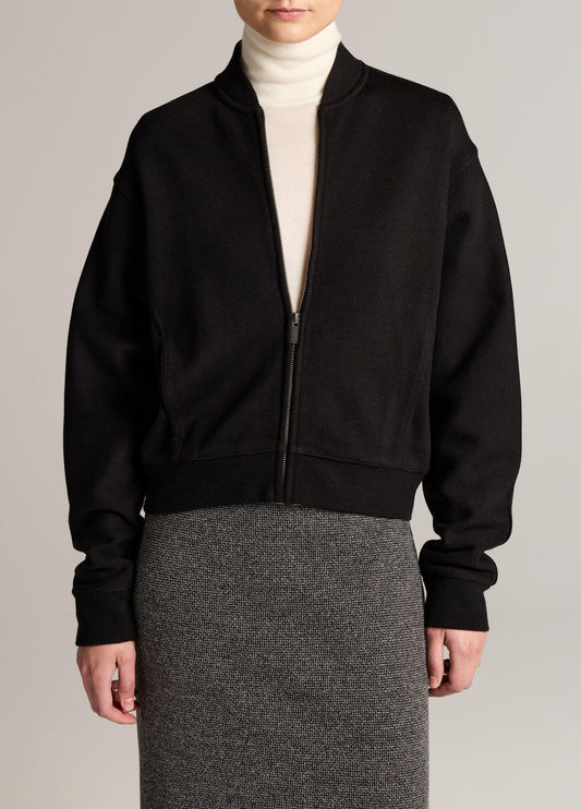 Ponte Knit Bomber Jacket - US 4646