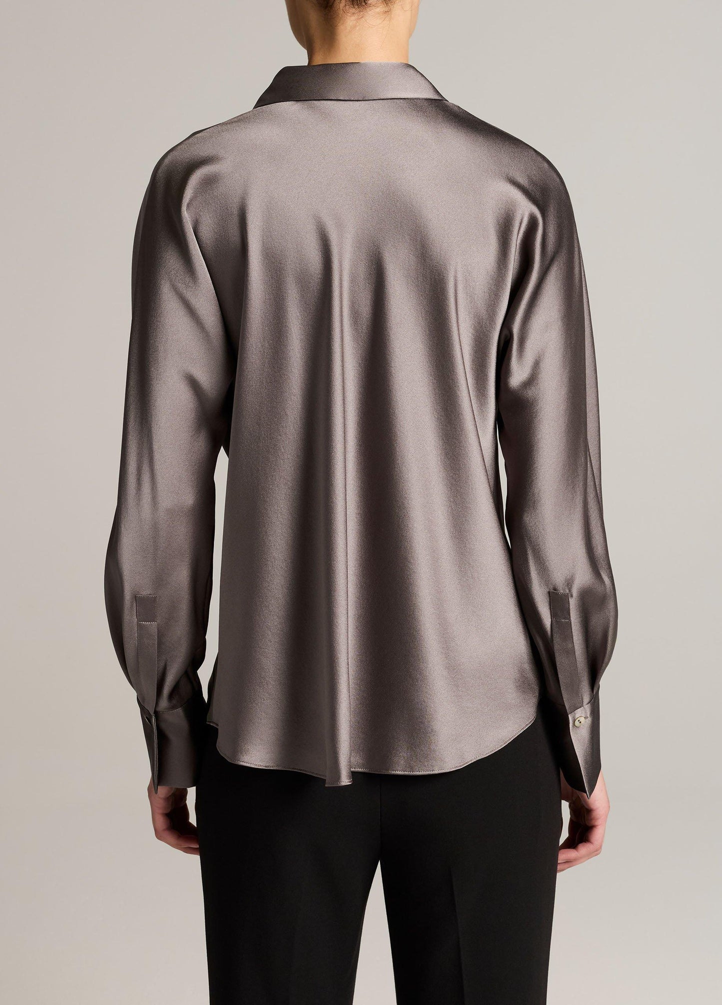 Silk Bias Long-Sleeve Blouse - US 3791