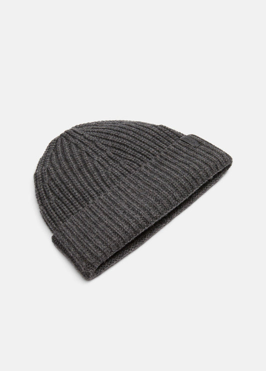 Cashmere Shaker-Stitch Beanie - US 8152