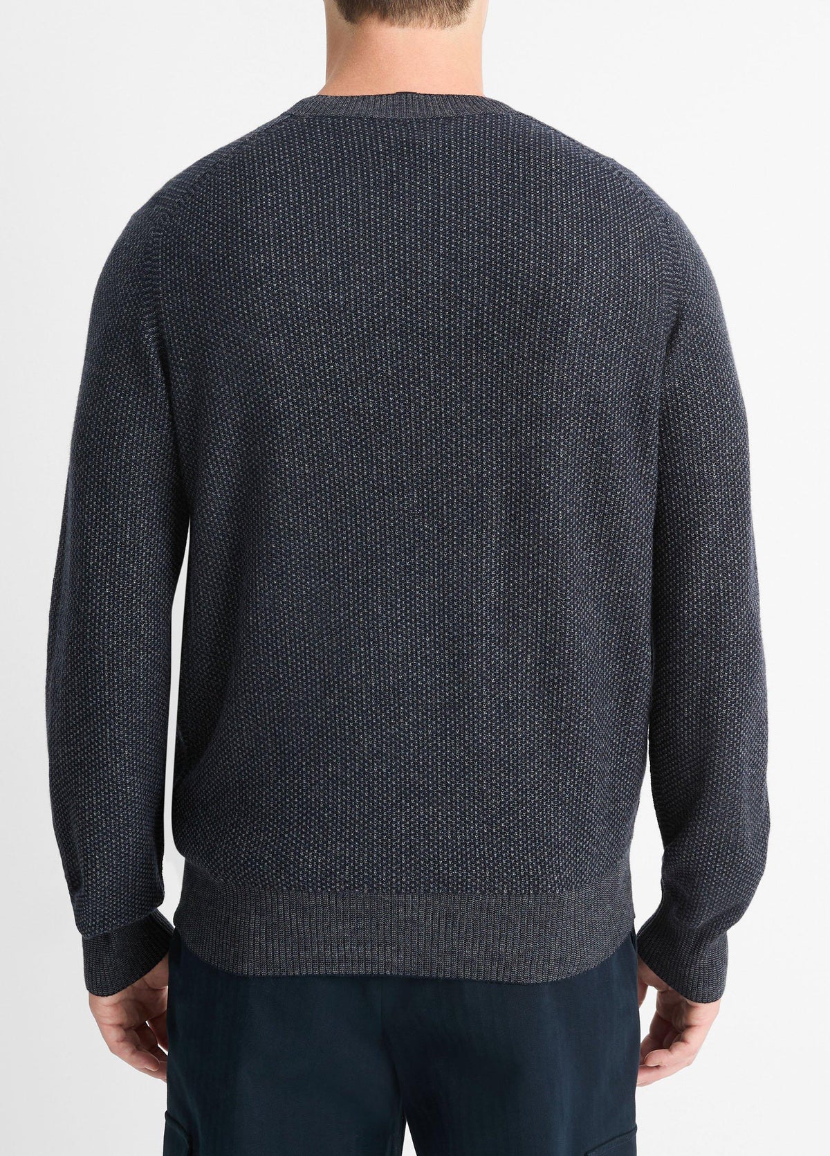 Geo-Jacquard Wool-Blend Crew Neck Sweater - US 3248