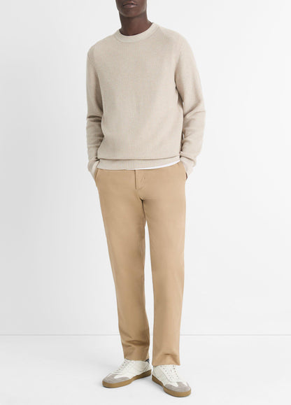 Geo-Jacquard Wool-Blend Crew Neck Sweater - US 3494