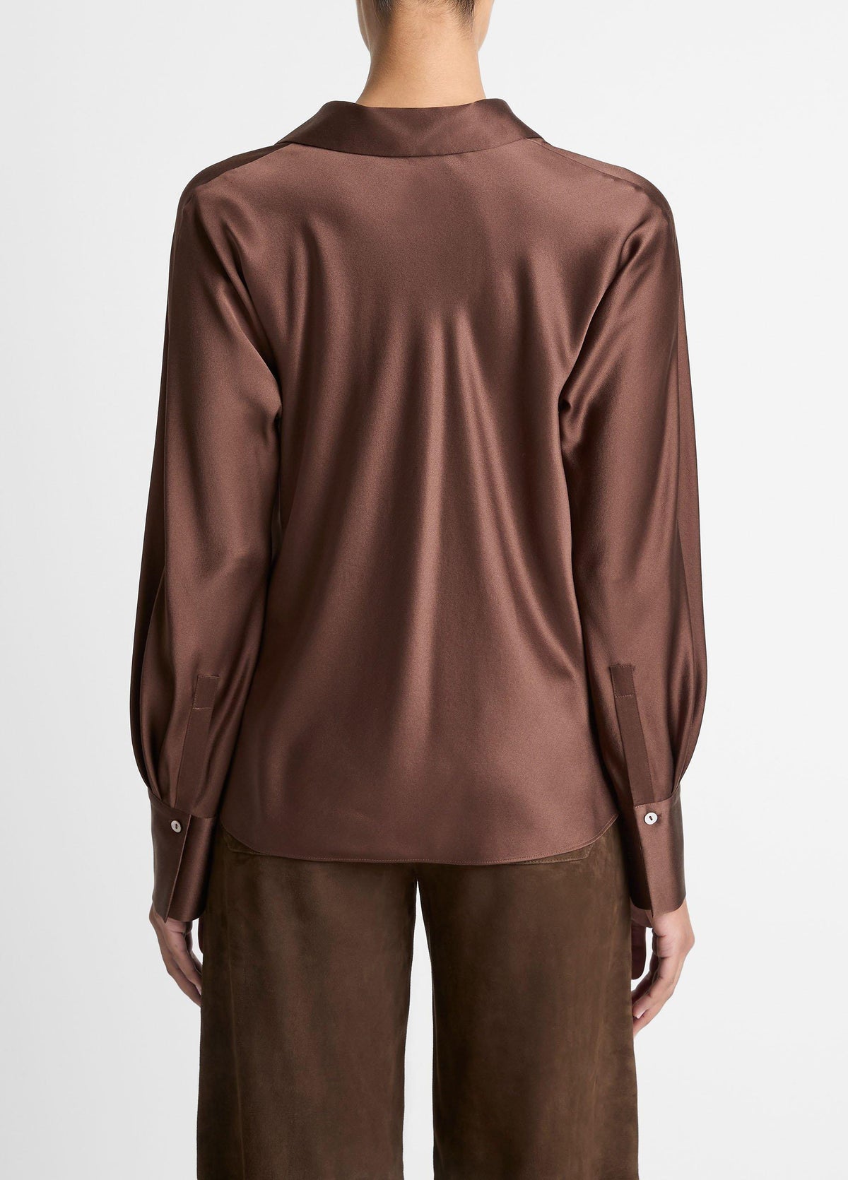 Silk Bias Long-Sleeve Blouse - US 3043
