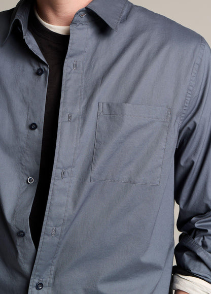 Cotton Poplin Button-Front Shirt - US 2471