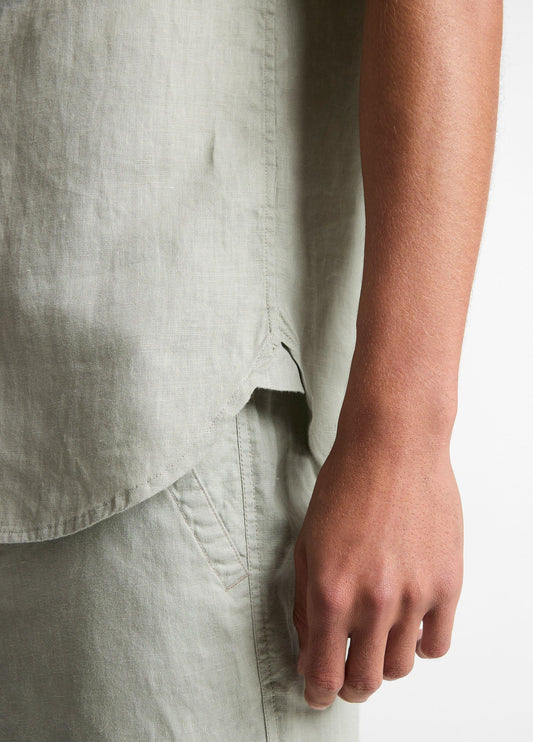 Linen Short-Sleeve Shirt - US 5797