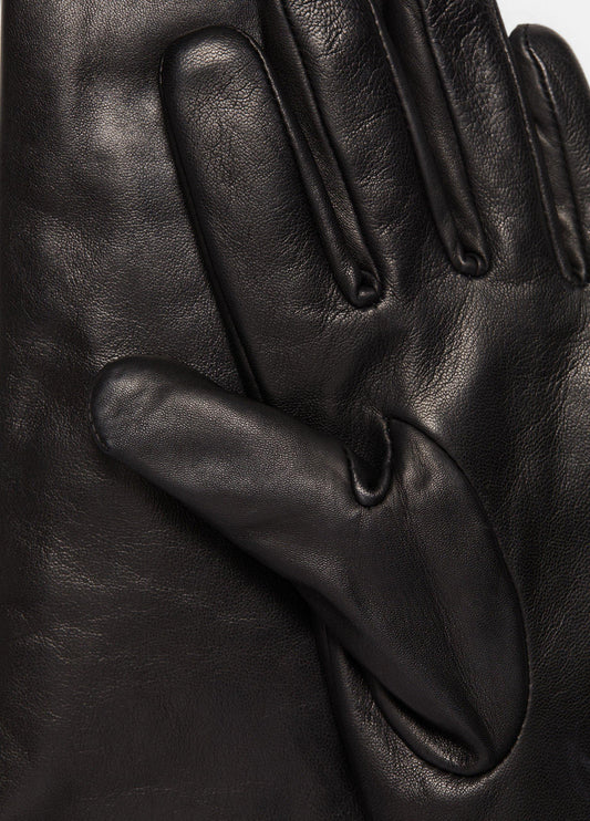 Cashmere-Lined Medium Leather Glove - US 2467