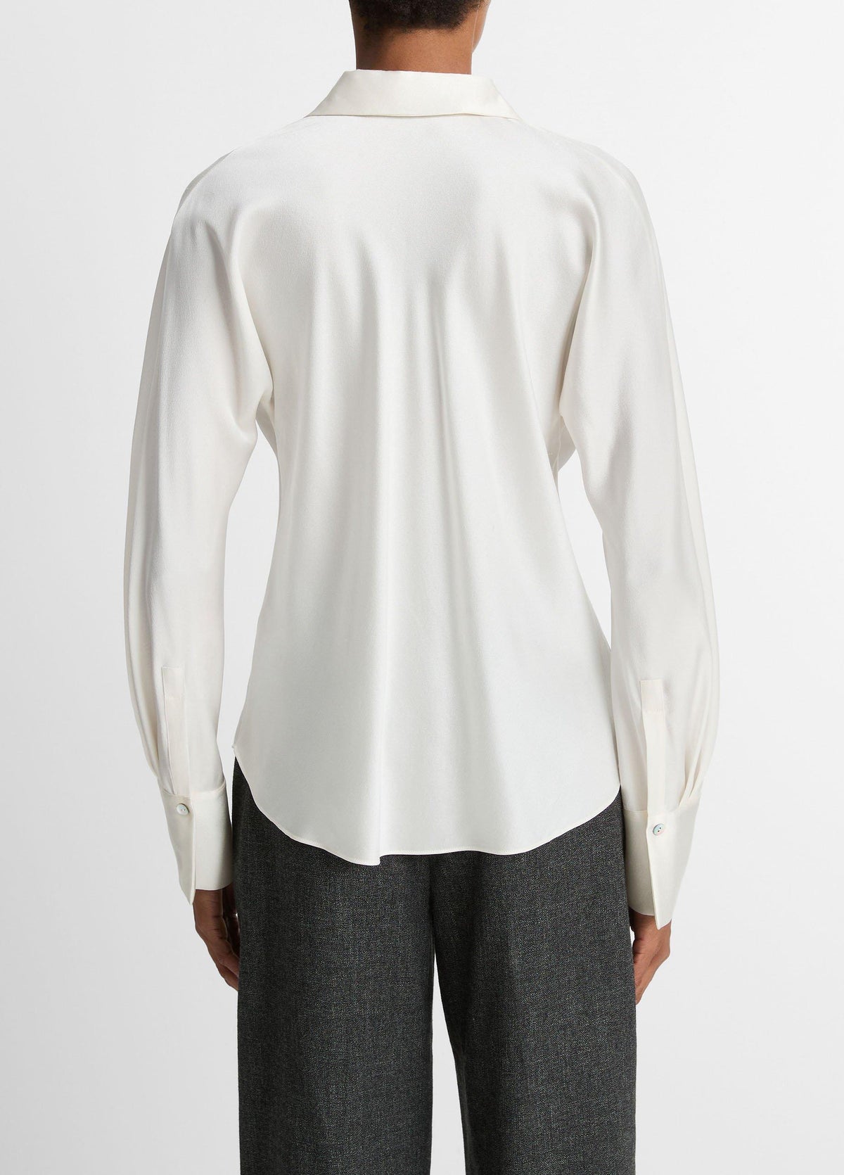 Silk Bias Long-Sleeve Blouse - US 4816