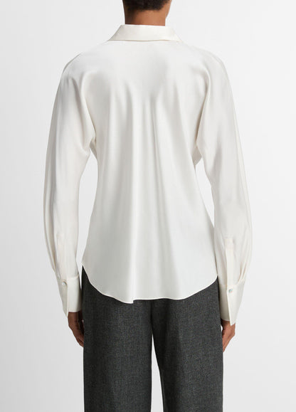 Silk Bias Long-Sleeve Blouse - US 4816