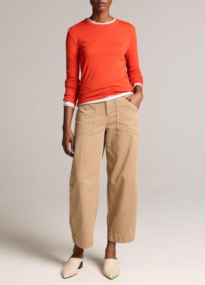 Essential Pima Cotton-Blend Long-Sleeve T-Shirt - US 4784
