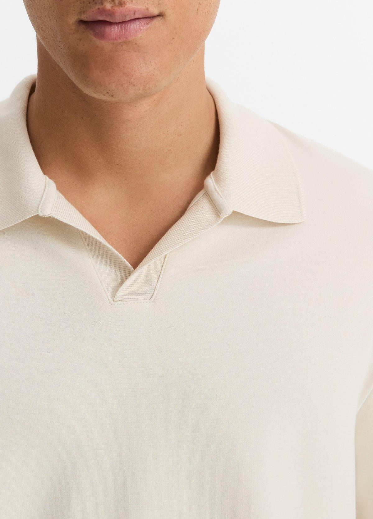 Milano Pima Cotton-Blend Johnny-Collar Shirt - US 7559