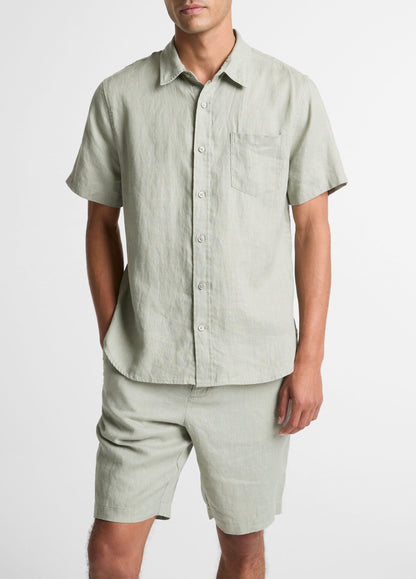 Linen Short-Sleeve Shirt - US 5797