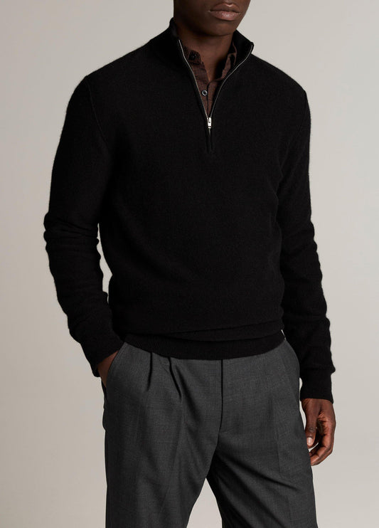 Plush Cashmere Quarter-Zip Sweater - US 5547