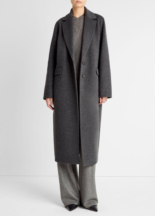 Wool-Blend Single-Breasted Coat - US 0305