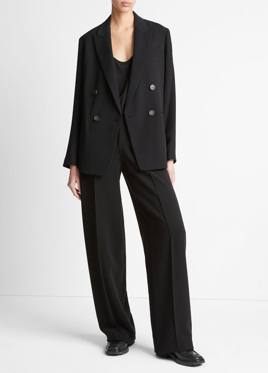 Crepe Double-Breasted Blazer - US 4056