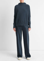 Plush Cashmere Funnel-Neck Sweater - US 2212