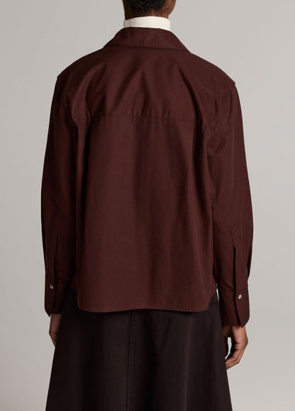 Cotton Metal-Snap Long-Sleeve Shirt - US 3029