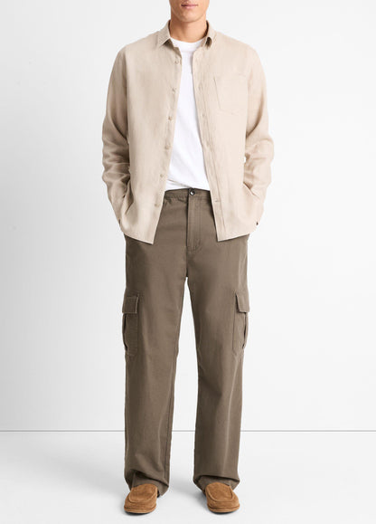 Linen Long-Sleeve Shirt - US 8552