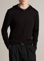 Slub Pima Cotton Double-Layer Hoodie - US 4375