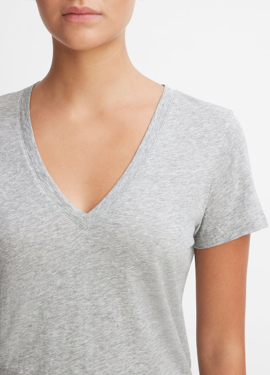 Essential Pima Cotton V-Neck T-Shirt - US 3486